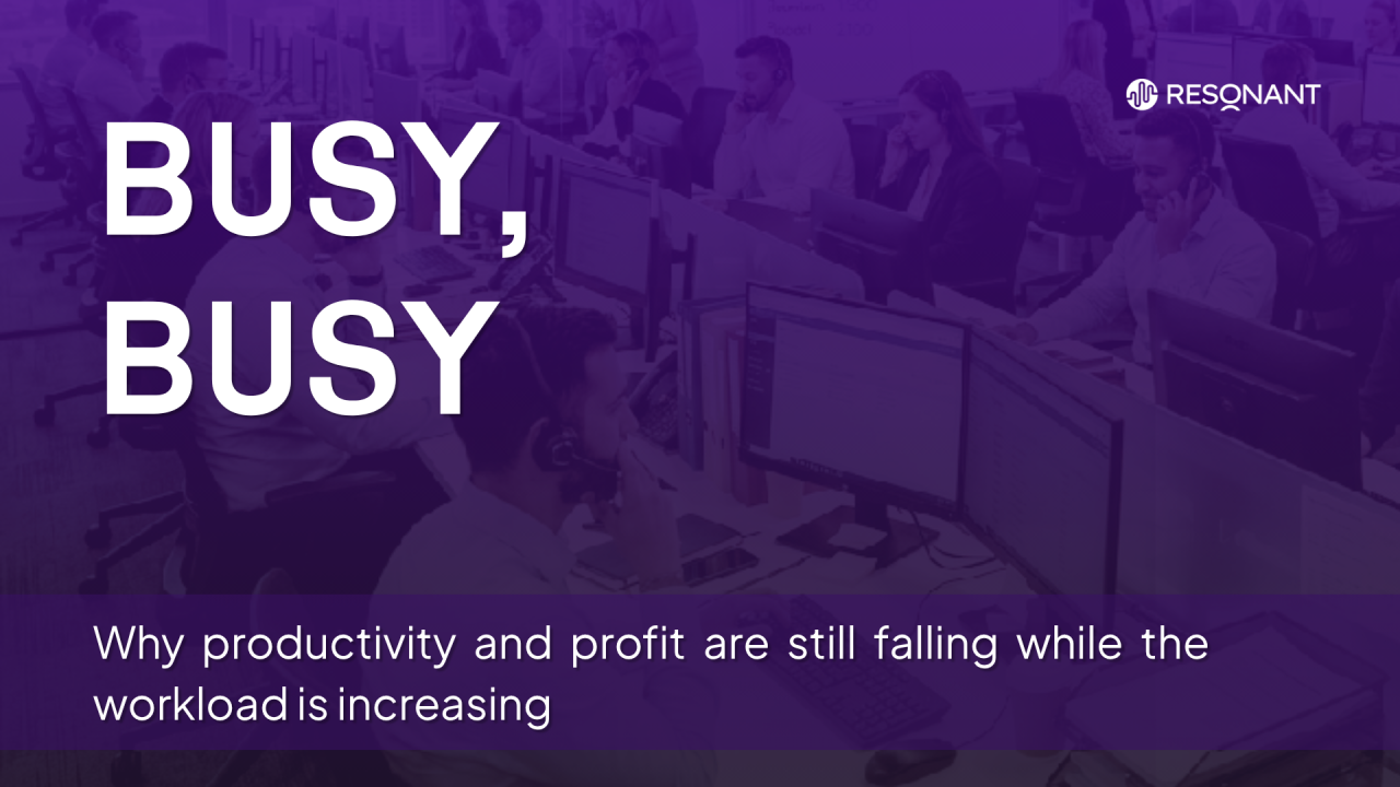 LinkedIn article: Busy, growing and getting weaker