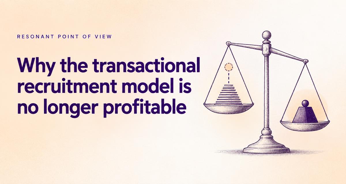 LinkedIn article: Why the transactional recruitment model is no longer profitable